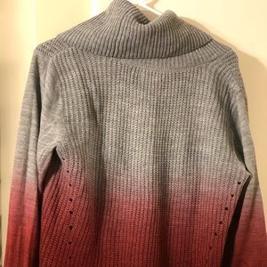 Venus Pink and Gray Ombré Sweater